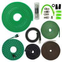 Load image into Gallery viewer, SoundBox VSK-0, 1/0 Gauge 2 Channel Amplifier Install Wiring Kit w/ 20 Feet Wire
