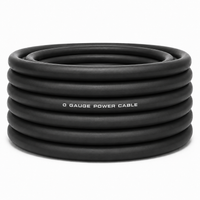 Load image into Gallery viewer, SoundBox CW0-25BK, 1/0 Gauge CCA Battery Power / Ground Wire Roll - 25 Ft, Black
