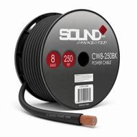 Load image into Gallery viewer, Connected 8 Gauge CCA Power Wire 250' Spool- Black
