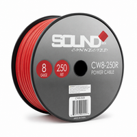 Load image into Gallery viewer, Connected 8 Gauge CCA Power Wire 250' Spool- Red
