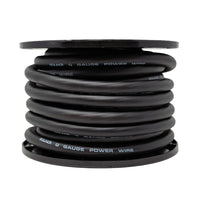 Load image into Gallery viewer, SoundBox PW0-50BK, 1/0 Gauge OFC Copper Amplifier Power / Ground Wire - 50 Ft. Spool - Black

