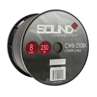 Load image into Gallery viewer, Connected 8 Gauge CCA Power Wire 250&#39; Spool- Black
