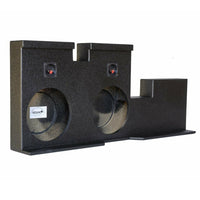 Load image into Gallery viewer, Toyota Tundra Double Cab 2007-2017 Dual 12&quot; Downfire Subwoofer Enclosure, BedLiner Finish

