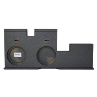 Load image into Gallery viewer, Toyota Tundra Double Cab 2007-2017 Dual 12&quot; Downfire Subwoofer Enclosure, BedLiner Finish
