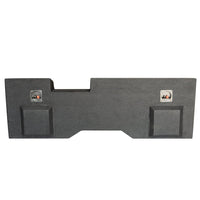 Load image into Gallery viewer, Chevy Silverado/ GMC Sierra Crew Cab 2014-2018 Dual 12&quot; Downfire Subwoofer Enclosure
