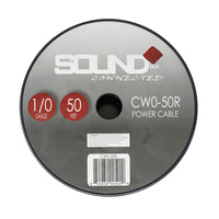 Load image into Gallery viewer, Connected 0 Gauge CCA Power Wire 50&#39; Spool- Red
