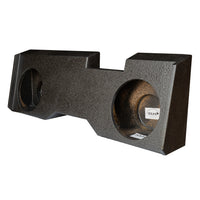 Load image into Gallery viewer, Chevy Silverado/ GMC Sierra Crew Cab 2014-2018 Dual 10&quot; Downfire Subwoofer Enclosure, BedLiner Finish
