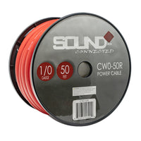 Load image into Gallery viewer, Connected 0 Gauge CCA Power Wire 50&#39; Spool- Red
